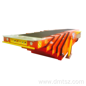 5 section unloading container conveyor